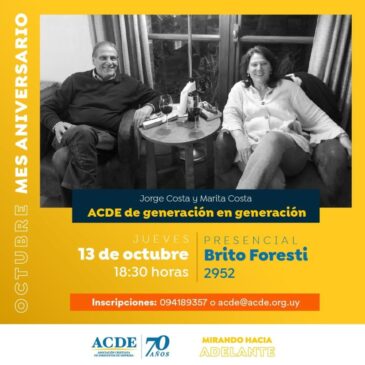 2do. Conversatorio en ACDE Uruguay se realizó el pasado 13 de Octubre
