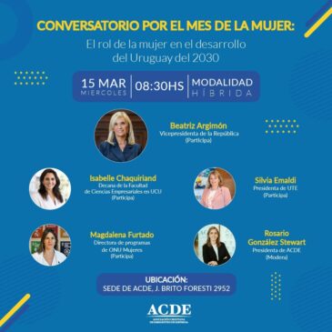 Conversatorio: «El rol de la mujer en el desarrollo del  Uruguay del 2030»